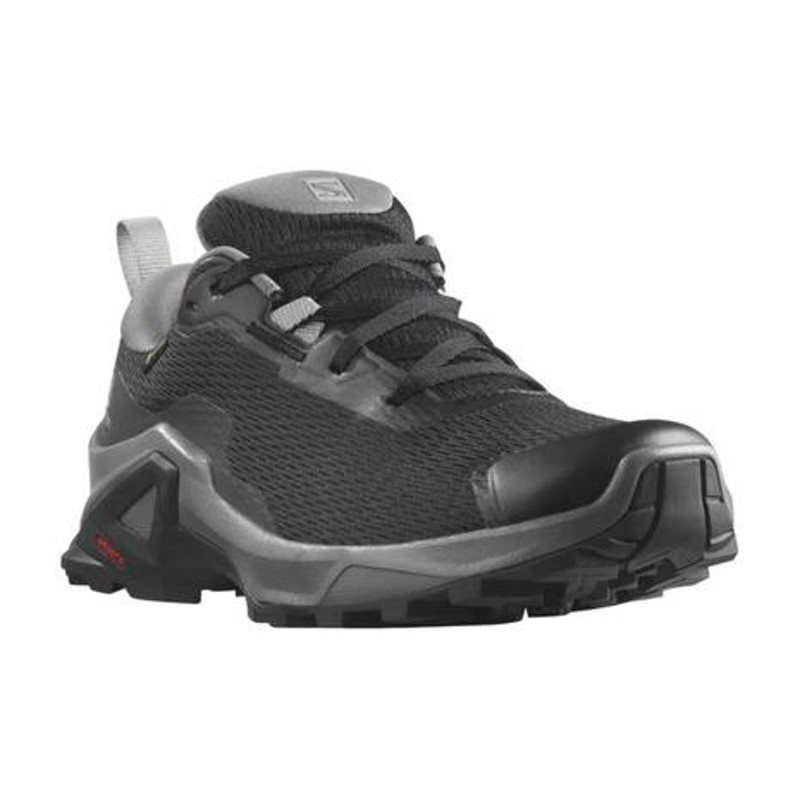 サロモン（SALOMON）（レディース）ゴアテックス トレッキングシューズ ローカット 登山靴 エックス リヴェール ２ L41623900 ブラック  LINEショッピング