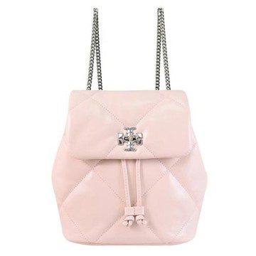 TORY BURCH 170485 KIRA 翻蓋旋鎖扣鏈條兩用斜背/後背包.柔粉
