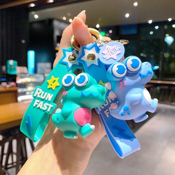台灣出貨 小掛件 大眼恐龍 小鱷魚 8cm包包掛件 鑰匙圈