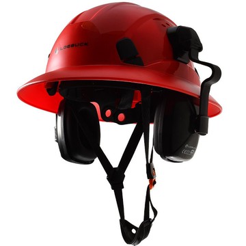 （公司貨 附發票）LOEBUCK洛巴克大帽檐工地頭盔安全帽防護建筑防撞帶隔音工作耳罩快速出貨 LPS66