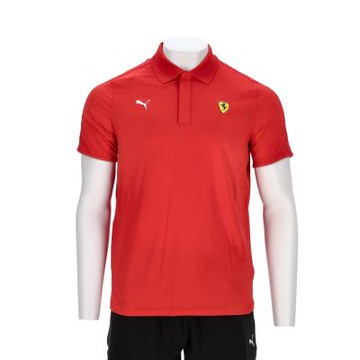 Puma 法拉利車迷系列Cloudspun 男款 紅色 歐規 Polo衫 運動 休閒 短袖 63018502