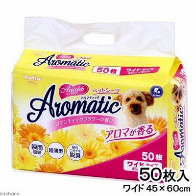 ペティオ　エアセレブ　アロマティック　ペットシーツ　ワイド　５０枚