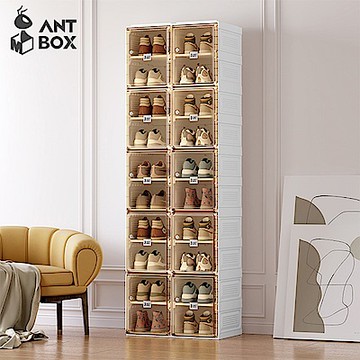 【ANTBOX 螞蟻盒子】免安裝折疊式鞋盒20格 (H014339104)