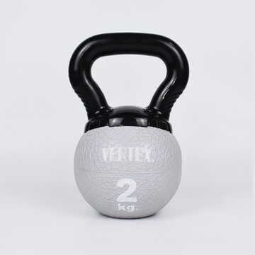 LOTUS Vertex台灣製高質感安全橡膠迷你壺鈴 2公斤