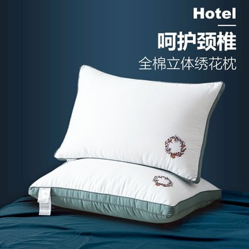 枕頭夏季護頸椎枕助睡眠專用單只裝單人男枕芯全棉家用一對不塌陷