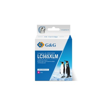 G&G for BROTHER 紅色 LC565XL-M/LC565XLM 高容量相容墨水匣 /適用機型MFC J2310/J3520/J3720