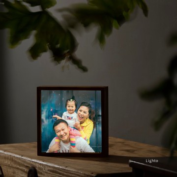 【客製化 / 實木燈箱】胡桃木、楓木 / 超多尺寸、可調光可換燈片