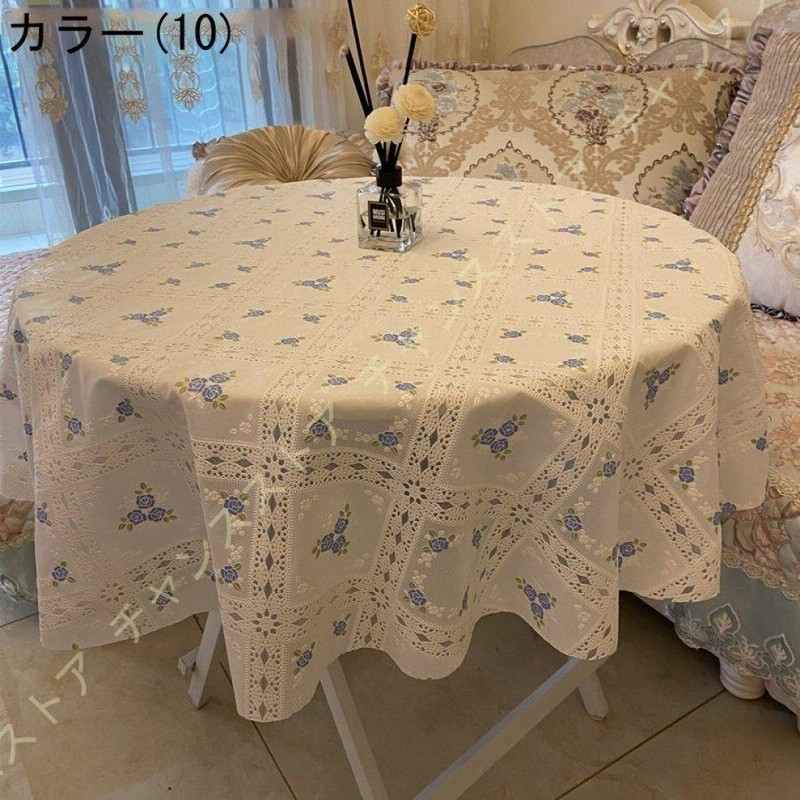 感謝の声続々！ テーブルクロス 花柄 PVC 食卓カバー 撥水 耐熱 防水 北欧風 エスニック風