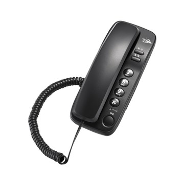 TCSTAR 壁掛式大按鍵有線電話 TCT-PH500BK 黑