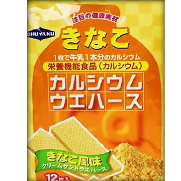 Calcium wafer flour flavor of 12 pieces