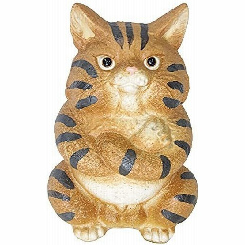 信楽焼 ボスねこ トラ 信楽焼ねこ置物 可愛い陶器ネコ置物 しがらきやき 猫置物 猫 ギフト インテリア 謹呈豆かえる 通販 Lineポイント最大0 5 Get Lineショッピング