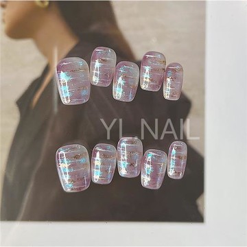 【YL.NAIL紗織小姐】純手工甲片小紅書ins小眾暈染b夢幻穿戴甲