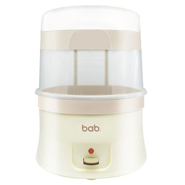 bab 培寶 全自動奶瓶消毒鍋 高溫蒸氣 完整消毒  米白色 + 透明色  TM-712
