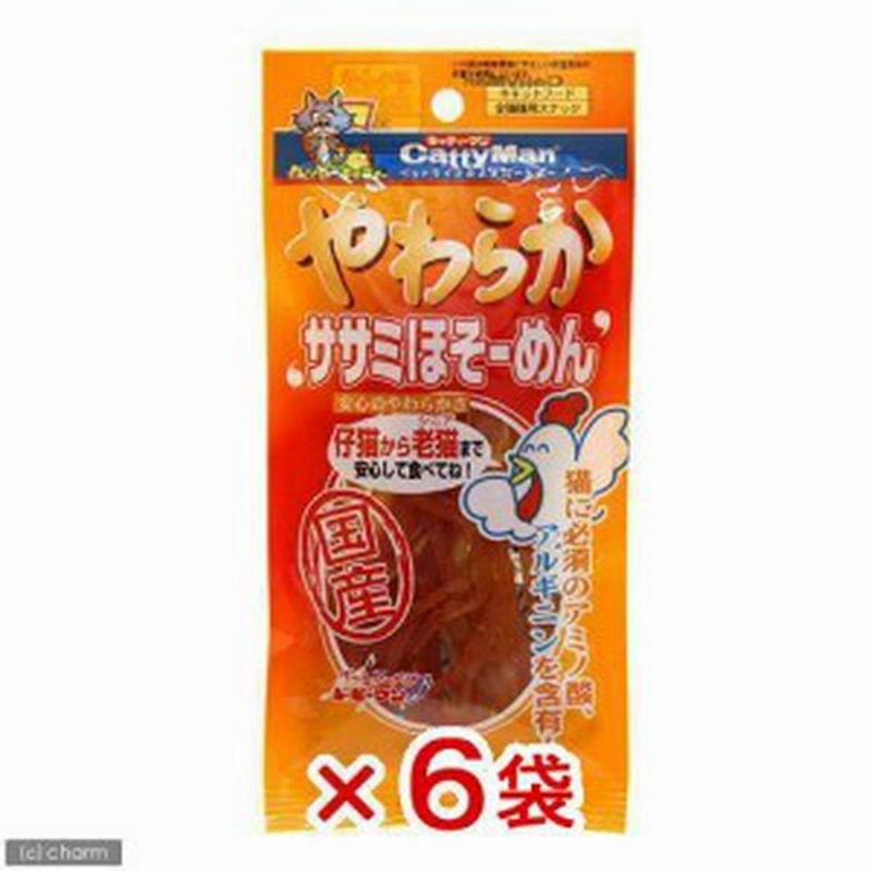 キャティーマン やわらかササミほそーめん ３０ｇ ６袋入 猫 おやつ 犬 ささみ ドギーマン キャットフード 通販 Lineポイント最大1 0 Get Lineショッピング