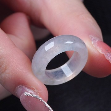 玻璃種翡翠戒指戒圈 | 國際6圍 |天然緬甸玉翡翠A貨 | 送禮