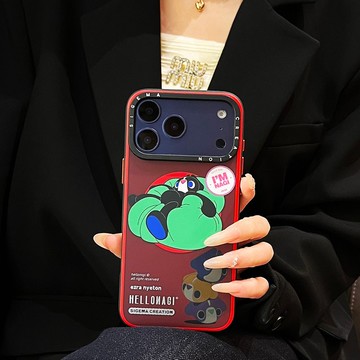 【隱藏式磁吸】HELLONAGI鋁合金按鍵全磨砂防摔防刮iPhone17pm