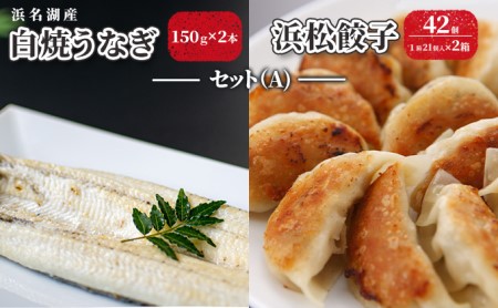 浜名湖産 白焼 うなぎ 150g×2本・浜松餃子 42個（21個×2箱）セット（A） 鰻 餃子 ぎょうざ 惣菜 冷凍 浜松