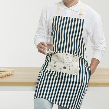 時尚圍裙女可愛廚房可擦手做飯工作服罩衣棉麻圍腰防油水家用