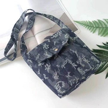 9-23非成品 秋游斜背包材料包 手工布藝DIY套裝輕便大容量包蓋包