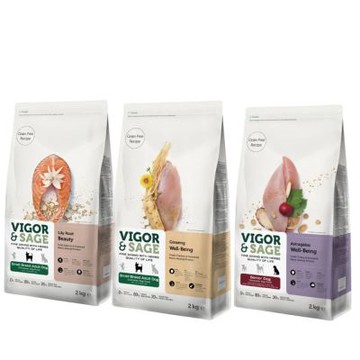 【Vigor Sage 靈萃】草本無穀犬糧系列-2kg(小型成犬人參健體/百合根美毛/熟齡犬黃耆補氣)