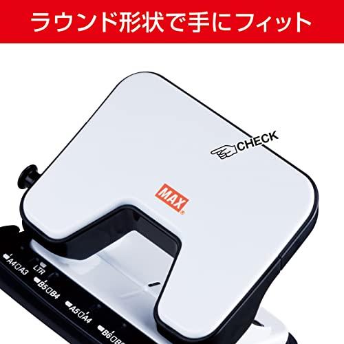 マックス パンチ 軽あけパンチ スクーバ25 25枚開け 2穴 ホワイト DP-25T W