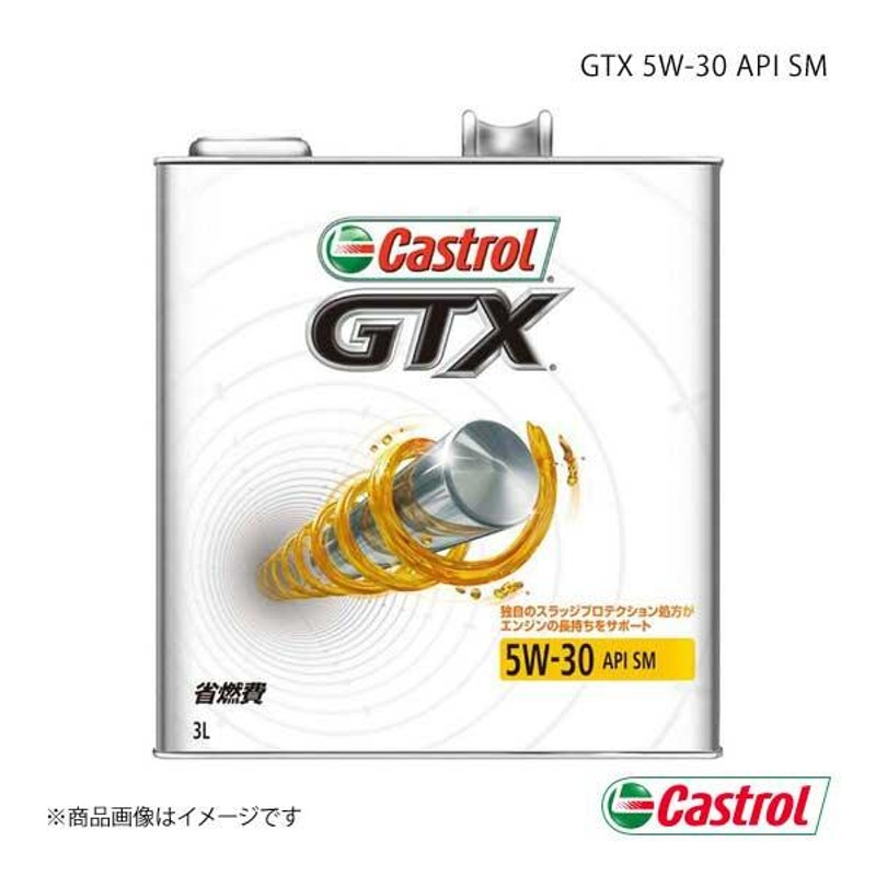 Castrol カストロール エンジンオイル GTX 5W-30 SM 3L×6本 ...