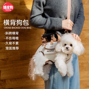 狗狗外出便攜包斜挎橫背狗包貓包小狗單肩手提包輕便背包戶外寵物