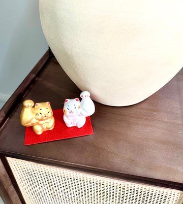 日本【RYUKODO】授權-筋肉開運招財貓寶寶|禮物|聖誕禮盒|入厝