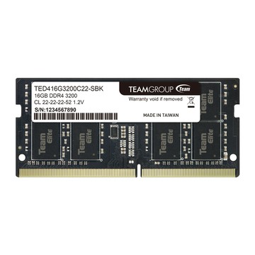 Team ELITE DDR4 3200 16GB CL22 筆記型記憶體