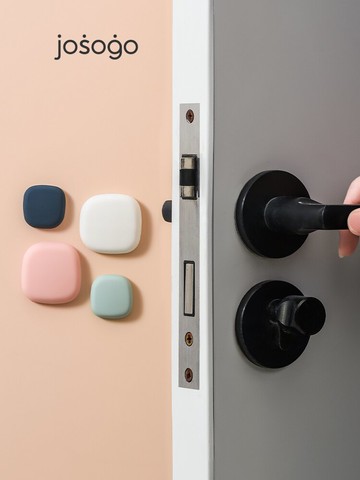 門把手防撞墊冰箱硅膠門后貼吸盤家用墻面保護防磕碰靜音緩沖門貼