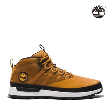 Timberland 男款小麥色中筒休閒鞋|A5VXC231 - 紅配綠