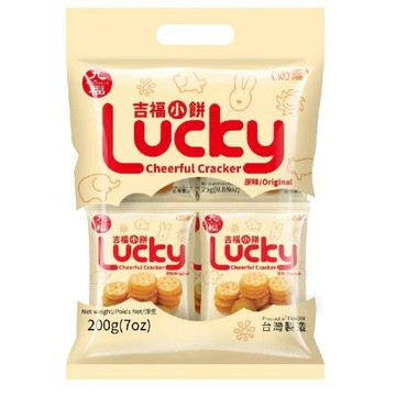 九福 吉福小餅-原味200公克/包(奶素)