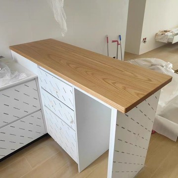 免運/快速出貨 北美紅橡木實木臺面升降桌面板窗臺板隔板原木電競木方木料踏步板