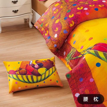 【繪見幾米】森林唱遊 抗菌腰枕