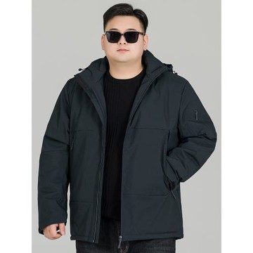 加肥加大男士棉服外套冬季大碼男裝加棉夾克胖子保暖休閑棉衣肥佬