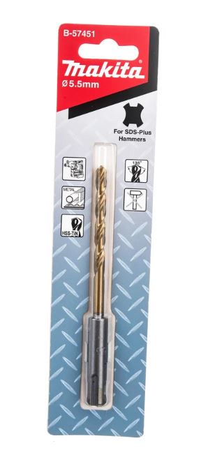 MAKITA 牧田 B-57451 金屬用四溝鑽頭 金屬鑽頭  5.5*123mm