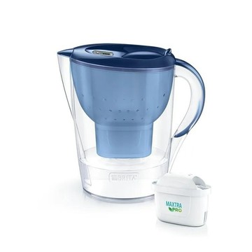 BRITA 【BRITA Marella】濾水壺 BRITA Marella XL+PRO 藍色3.5L 1壺2芯(車麗屋)