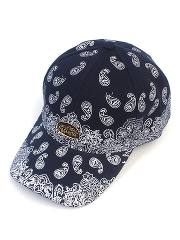 Paisley Bubble Ball Cap [Navy]
