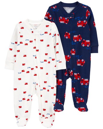 Baby 2-Pack 2-Way Zip Cotton Sleep & Plays