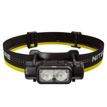 NITECORE 奈特科爾 NU50 1400流明 輕量化高亮可充電頭燈 雙光源 紅光 白光  黑色  1個