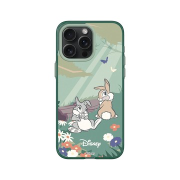 iPhone 15 Pro Max Clear 憂墨綠 - 迪士尼-經典系列 Disney Classics - 小鹿斑比 - 桑普與邦妮