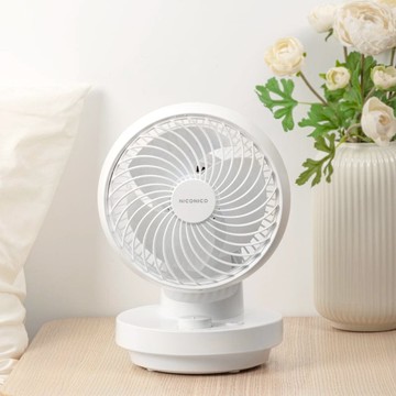 7吋易拆陀螺循環扇 淺灰杏