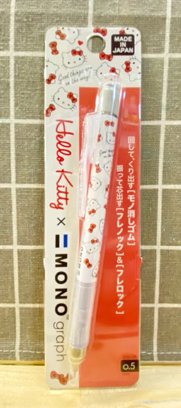 【震撼精品百貨】凱蒂貓 Hello Kitty 日本SANRIO三麗鷗 KITTY 健握自動鉛筆-紅蝴蝶結#73928 震撼日式精品百貨