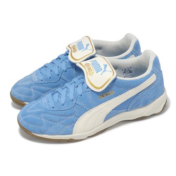 休閒鞋 King Indoor Royalty 男鞋 女鞋 藍 白 復古 麂皮 膠底 可拆式鞋舌 40168401