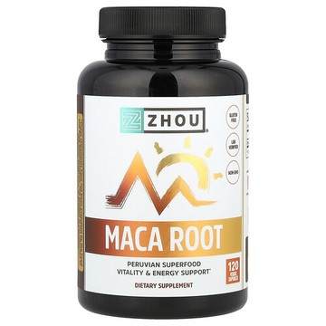 Zhou Nutrition, 瑪卡根，120 粒素食膠囊（每粒膠囊 500 毫克）