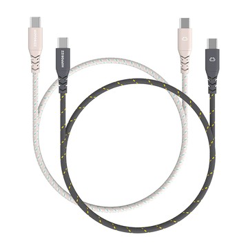 【Hipporizz】CAVO 1.5M USB-C to USB-C 雙色充電傳輸編織線 60W