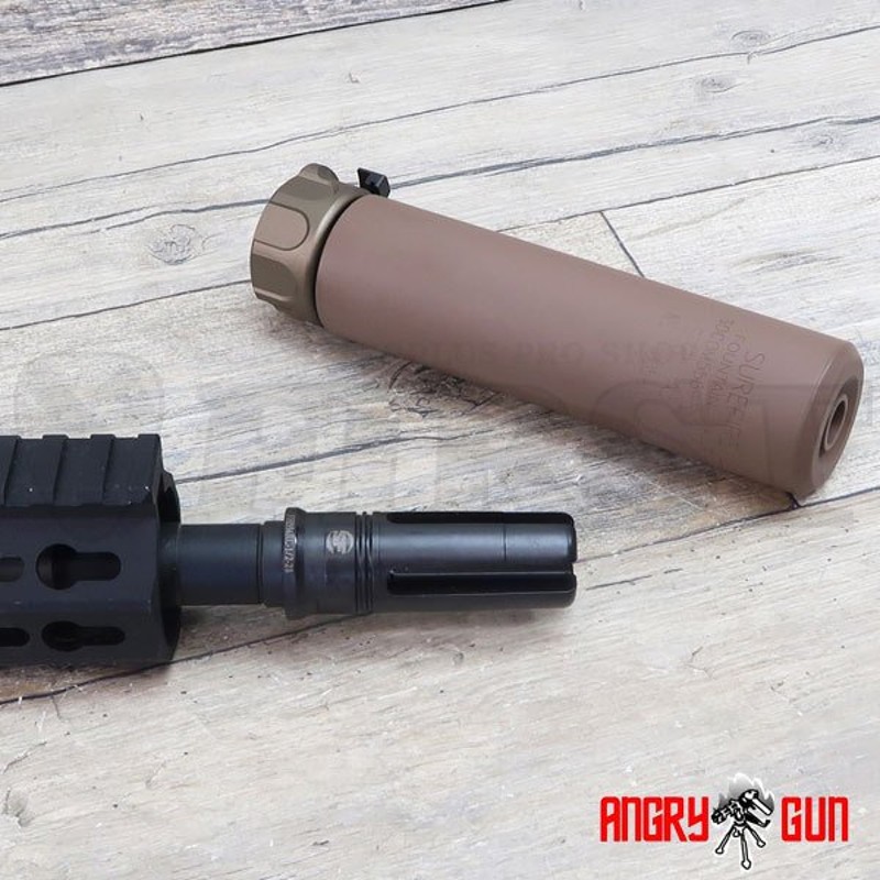 新品未使用 ANGRY GUN SURE FIRE SOCOM 762 ブラック - 通販