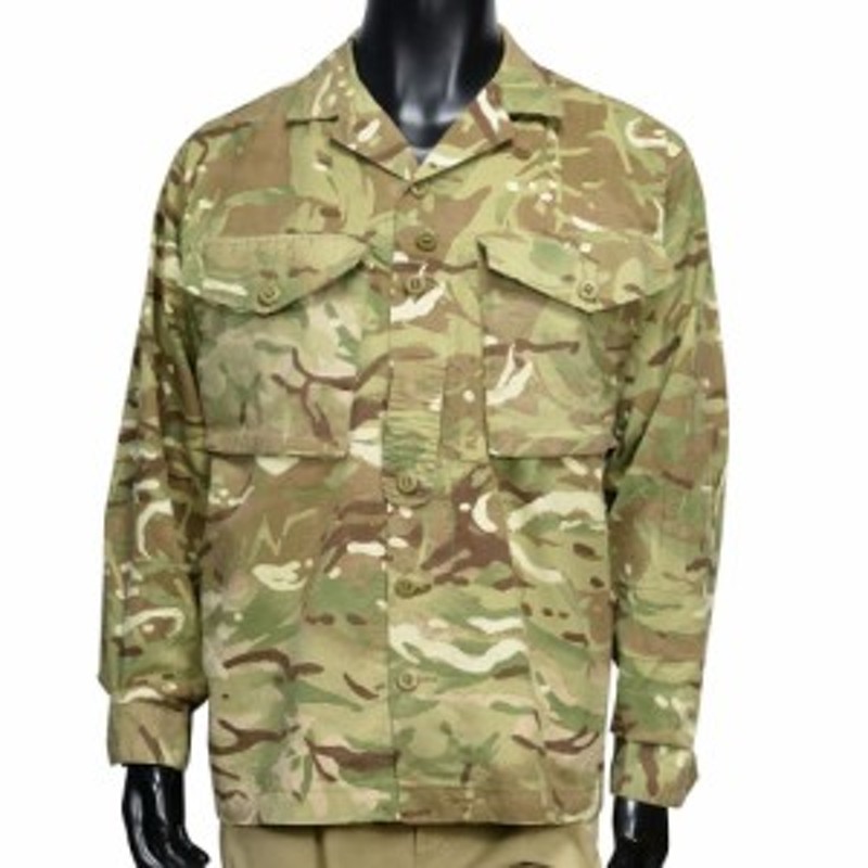 イギリス軍放出品 コンバットジャケット MTP迷彩 BDU ボタン留め [ 170