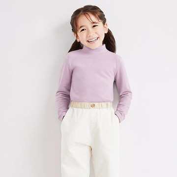 WARMBASE 雙面磨毛小立領肌底衣-童裝