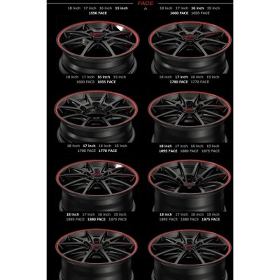 MID RMP RACING R25 (ブラック/リムレッドライン) アルミホイール1本 15×5.0J 4H PCD100 +45 |  LINEショッピング